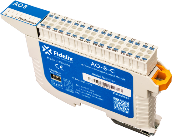 Picture of Fidelix FdxCompact 8 Channel Analogue Output Module - AO-8-C